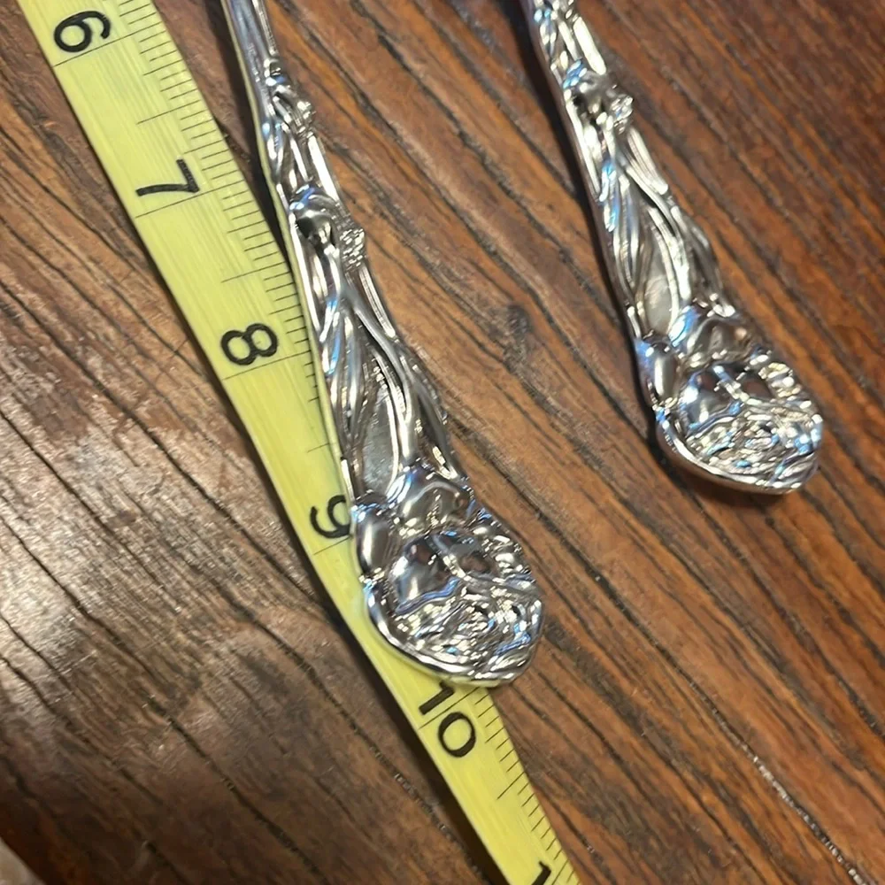 Elegant Silver-plated Salad Serving Set